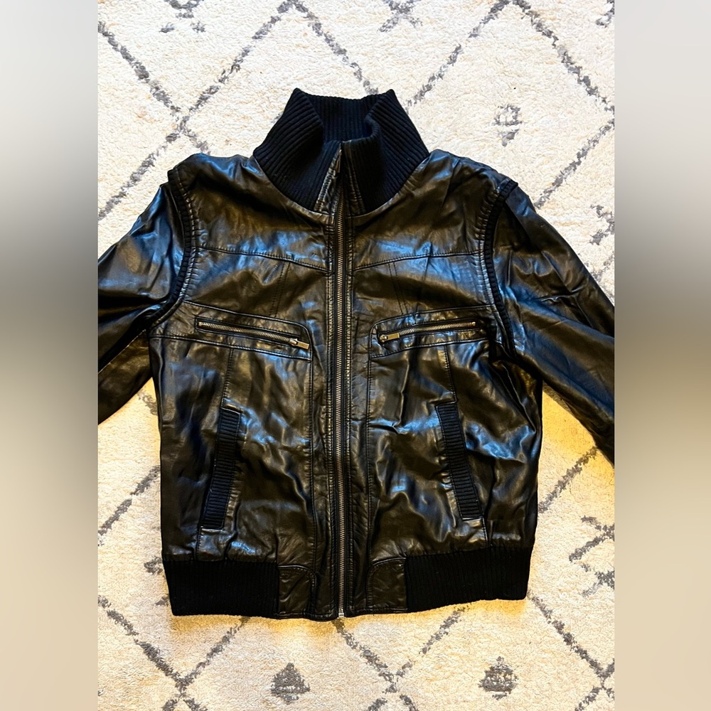 BDG Urban Outfitters Perrie Womens Faux Leather Bomber Jacket